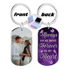 Customized Memorial Badge, Personalized Metal Keychain, Engraved Photo Necklace, Fashionable Pendant, Exquisite Customized Gift, Holiday Commemorative Items,Festive Calendar - Multicolor - View 42