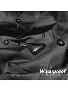 Funda para muebles de exterior de tela Oxford 210D, impermeable, antipolvo, para mesa y silla de jardín