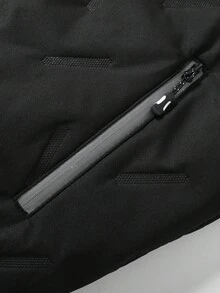 1 Stück Herren minimalistische, bequeme Jacke mit Reißverschluss, Kontrast-Farbdetails, thermisch gefüttert, Kordelzug-Kapuze, Lässig, für Herbst/Winter