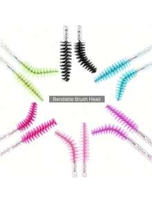 50 Stücke/Set Einweg-Wimpernverlängerungs-Bürsten, professionelle Make-up-Werkzeuge für Mascara und Augenbrauenpflege, geeignet für Salon und Heimgebrauch - Spiralförmiger Augenbrauenkamm, Make-up-Pinsel mit festem Kristallgriff und weichen Polyesterbristles, für Wimpernverlängerung, Augenbrauenpflege und Make-up-Anwendung - alkohol- und ölfreie Formel, ideal für Kosmetik- und Schönheitsprodukte, ohne Strom oder Batterie erforderlich