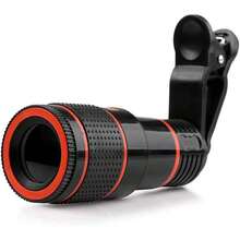 1pc Universal 8X/12X/20X Telephoto Lens Attachment, Clip-On Zoom Lens For Smartphones And Tablets, Compatible With Single Camera Lens, High Definition Photography Zoom Lens, Zoom Phone Lens With Phone Clip, For Photography And Videography
