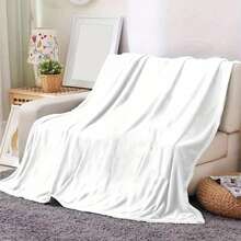 Portable P-Plim Cute Blanket Decorative Sofa Blankets King Lid Soft Plaid With Print Warm Throw Catnap Luxury Designer Bedding (5) - 白色 - 查看 3