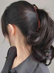 3/2/1pc Women's Large Banana Hair Clips - Vintage Non-Slip Double Comb Claw Clips For Thick, Long, Curly Hair, Secure Hold & Gentle Detangling, Coffee & Black, Christmas Gift, Banana Clips For Hair, Decorative Hairpiece, Retro Style, Sturdy Construction, Holiday Gift ,Hair Styling Tools ,Hair Styling Kit