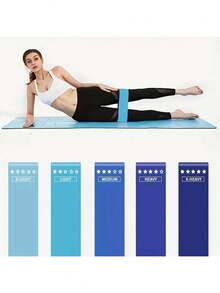 7-Piece Yoga Fitness Training Set For Gym And Home Use, Including 2 Core Slides And 5 Resistance Bands ,Christmas - Multicolor - View 8