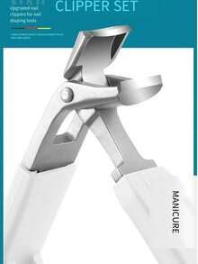 New Curved Tip Pliers, Ingrown Toenail Clippers, Stainless Steel Double-Edged Nail Trimmer, Suitable For Thick Nails, Middle-Aged And Elderly, Home And Pedicure Salon