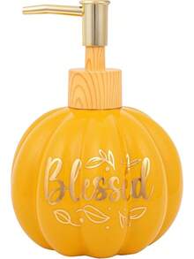 Simple Fun - Dispensador de Jabón Líquido para Manos con Aroma a Pastel de Calabaza y Manzana y Especia de Calabaza, Recargable Decorativo para Encimeras de Cocina y Lavabos de Baño - Calabaza bendita - Ver 11