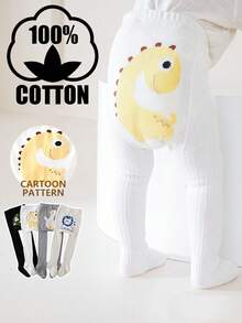 4pcs/Pack Cotton Cartoon Tights/Leggings For Toddlers & Kids - Multicolor - View 10