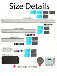 1pc/2pcs LED Wireless Motion Sensor Cabinet Light, Magnetic USB Rechargeable Night Light (10/20/30/50cm), Lighting For Kitchen, Bedroom, Cabinet, Wardrobe, Stairs, Corridor (Please Watch The Video For Installation Guide)