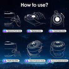 Galaxy Projector For Bedroom[Pro Max], Upgraded 4K HD Planetarium Projector With 13 Film Discs, 15 White Noise Machine & Bluetooth Speaker Star Projector,Remote,Room Decor Gifts For Adults - Multicolor - View 7