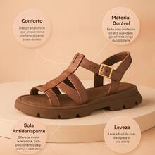 Kit 2 Pares Sandália Feminina Tratorada Confortável Estilosa e para o Verão - Live