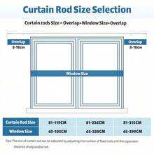 Curtain Window Rods - White - View 6