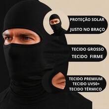 UV Cuff Kit + Balaclava Cap UV 50+ Sun Protection - Black Kit - View 3