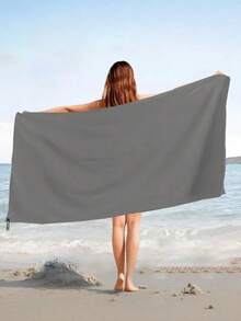 Casual Fitness Sports Towel, Quick-Dry Double-Sided Soft Yoga Mat Towel, Solid Color Portable Yoga, Fitness And Sports Mat Towel, Great Sports & Fitness Accessory, Suitable For Fitness, Sports, Beach, Yoga