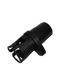 Schwarzer Auto-Getränkehalter 2-in-1 Multifunktions-Getränkehalter und Handyhalter für das Auto