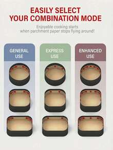 空气炸锅磁铁硅胶扣，用于固定空气炸锅烘焙纸，安全锁定一次性内衬并防止纸张燃烧 - 彩色 - 查看 3