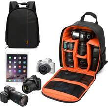 Mochila para cámara de fotografía profesional,Bolsa tipo para Almacenamiento con compartimento para computadora portátil,particiones ajustables,para cámaras,,, - Albaricoque - Ver 8