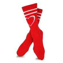 Valentine's Day Socks Women 6-Pair Pack - Heart Crew Socks For Women - Mother's Day Gifts - Women's Shoe Size 6-9 - Cotton - 如圖703 - 查看 3