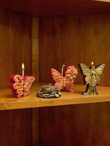 Joivida Bougies sensuelles basse température, bougies de festival, bougies parfumées pour ambiance de fête, bougies en mélange de cire de soja sans fumée, bougies noires et rouges pour Halloween