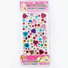 Assorted Gem Crystal Diamond Cartoon Stickers, High-Quality Acrylic Material DIY Rhinestone Stickers, Vibrant Colors, Easy To Peel And Stick, Suitable For Water Bottles, Cups, Face, Nails, Phones, Laptops, Furniture, Refrigerators, Guitars, Skateboards, Party Favors, Birthday Rewards, Crafts And More (Random Colors)