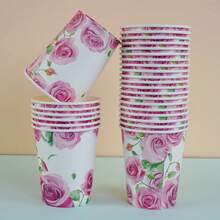 10/50/100 chiếc, cốc giấy 9 oz, chủ đề hoa, cốc dùng một lần trong phòng tắm, cốc đựng nước súc miệng, cốc giấy, cốc uống nước dùng một lần, tiệc tùng, cốc giấy gia dụng và văn phòng, dành cho khách, bạn bè, cốc cà phê dùng một lần, cốc đựng nước, cốc đựng nước ép, cốc đựng kẹo và đồ ăn nhẹ, quà tặng cô dâu, quà tặng, phù hợp cho nhiều lễ hội khác nhau, trang trí tiệc, đồ dùng cho bữa tối gia đình, đồ dùng cho tiệc Giáng sinh - Nhiều màu - Xem 4