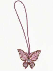 1 chiếc Ba lô mini hình bướm đính hạt thủ công/Túi đeo vai/Túi tote/Túi đeo chéo Phụ kiện đa năng màu trơn thanh lịch dành cho các cặp đôi Bạn bè Học sinh Nam Nữ Hàng ngày Kỳ nghỉ Du lịch Mùa thu - Hồng - Xem 7