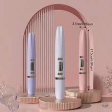 Three-In-One Heated Eyelash Curler And Electric Eyebrow Trimmer/Shaver, Multi-Functional Three Usage Heads - USB Rechargeable 180mAh Lithium Battery, Facial Electric Shaver, Full-Body Hair Remover, Rechargeable Painless Eyebrow And Nose Bikini Hair Trimmer, Gentle Heating, Mechanical Styling, No Laser Function, Portable Beauty Tool, Easy To Manage Ladies' Electric Hair Remover & Lip Shaver - Portable Hair Removal Device, Wireless Operation, Ergonomic Design, Replaceable Head Suitable For Face, E