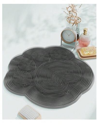 One Piece Of Silicone Foot Mat For Bathing - Non-Slip, Easy To Clean, Sturdiness Enhancement, Foot Massage, Comfort Bath, Massage Mat - Foot Mat Bathing, Deep Skin Cleaning And Foot Care, Foot Care Mat Except For Silicone Mat, Bath, Bath Decoration, Shower Accessories, Gifts Of Friends, Gifts For Women, Halloween Kit, Travel Kit, Christmas Kit