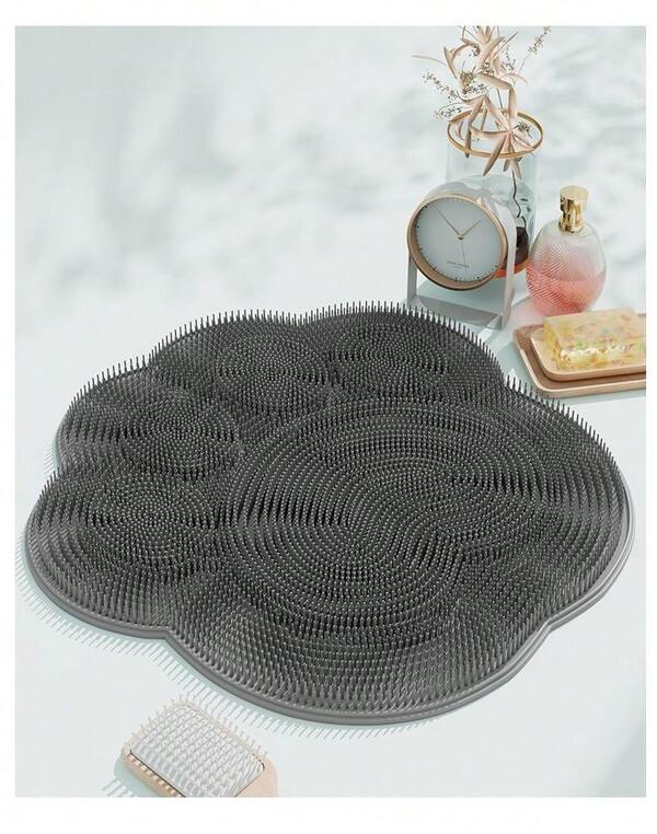 One Piece Of Silicone Foot Mat For Bathing - Non-Slip, Easy To Clean, Sturdiness Enhancement, Foot Massage, Comfort Bath, Massage Mat - Foot Mat Bathing, Deep Skin Cleaning And Foot Care, Foot Care Mat Except For Silicone Mat, Bath, Bath Decoration, Shower Accessories, Gifts Of Friends, Gifts For Women, Halloween Kit, Travel Kit, Christmas Kit