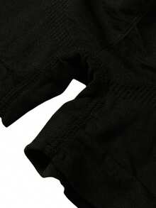 10-Pack Large-Size Men's Seamless Solid Color Elastic Letter Waistband Comfortable And Soft Boxer Briefs, Stylish And Simple Side Stripe Design - 彩色 - 查看 3