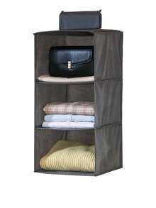 1pc Hanging Foldable Wardrobe With Multiple Compartments For Storing Clothes, Hats, And Hanging Bags. Multi Layer Wardrobe Storage Hanging Bag, Foldable Bra And Underwear Storage Bag, Clothing Sorting Hanging Bag, Clothing Cabinet Storage, Can Be Hung For Storage. Clothing Cabinet Storage, Home&Daily Necessities, Convenient And Practical, Sturdy And Durable