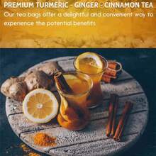 30 Bags Of 150g | Turmeric Ginger Nutmeg Tea, Turmeric, Ginger, Nutmeg Tea Bags, No Additives, No Caffeine, No Additives, Afternoon Tea, Health Tea
