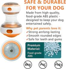 Interactive Dog Treat Dispenser Toy, Large Size Rolling Food Leak Proof Ball, Durable Chew Tooth Healthy Ball, Suitable For All Breeds Slow Feeder Puzzle Pet Toy, Slow Feeding Training Toy, Pet Food Puzzle Toy - màu xanh lá - Xem 4