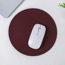 1/2pc Round Mouse Pad, Ultra-Thin Waterproof PVC Leather Mouse Pad, Stitched Edge Design, Suitable For Computer, Laptop, All Kinds Of Mice, Office/Home Use (22x22cm, 8.66"X8.66") - Multicolor - View 35