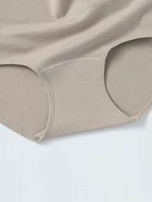 4条装女士纯棉高腰无缝透气三角内裤 - 彩色 - 查看 5