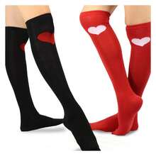 Women's Valentine's Day Knee High Socks - 2 Pair Pack Cotton - Seperti Gambar 683 - View 3