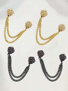 6pcs Adjustable Sleeve Cuff Fastener, Waist Cincher T-Shirt Shortener, Jeans Hem Clips, Multi-Functional No-Sew Button Clips For Pants, Sleeves, Skirts And Dresses (3 Colors Available) (1/24/6pcs) Optional