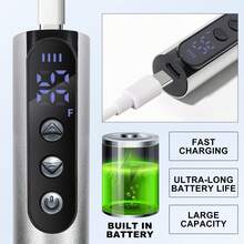 جهاز ملف الأظافر الكهربائي اللاسلكي: احترافي لأظافر الأكريليك والجل والبودرة المغمورة. جهاز ملف الأظافر المحمول مع كل ما تحتاجه لعناية الأظافر والقدمين. قابل للشحن وخفيف الوزن، هدايا عيد الميلاد وعيد الحب