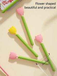 5 kẹp túi đựng thực phẩm hình hoa tulip có hộp đựng, kẹp niêm phong túi đựng đồ ăn nhẹ, kẹp túi đựng thực phẩm trong tủ lạnh, kẹp niêm phong sáng tạo, kẹp niêm phong tủ lạnh từ tính, kẹp đóng gói thực phẩm và hộp đựng, kẹp niêm phong chống ẩm và giữ tươi - Nhiều màu - Xem 5