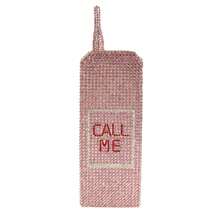 Women Crystal Cellphone Evening Bag Rhinestone Clutch Purse Novelty Diamond  Handbag For Party Prom - 粉色 - 查看 6