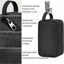 Maleta Deportiva 2 piezas con 1 neceser Maleta Deportiva Hombre Gran Capacidad Maleta Gym Impermeable Bolsa de Viaje Negro 100L - Negro - Ver 5