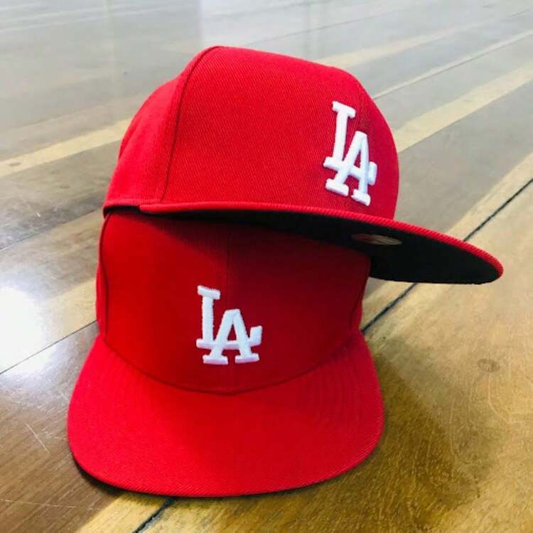 LowRider HipHop Straight Brim Cap, Snapback, Men's And Women's Embroidered With Adjustment - Red - View 3
