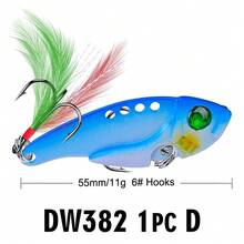 11g Señuelo de pesca con lentejuelas metálicas, cebo de pesca de 5.5cm y 8 colores con plomo, señuelo con forma de pez y gancho sencillo, cebo de pesca realista para pesca en el mar