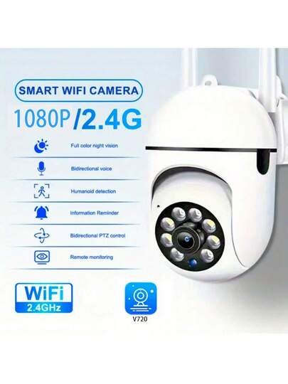 1080P WiFi Security Camera Night Vision, Spotlight Speaker Two Way Audio, Motion Tracking, 360° Pan/Tilt/Zoom, Home Indoor/Outdoor Security, Compatible Alexa, Young, Elderly Pets, Indoor Moderne System Wireless Connection Surveillance view 10