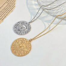 European And American Movie Jewelry Pirates Of The Caribbean Necklace  Gold Coin Chain Men's Skull Necklace Pendant - Nhiều màu - Xem 4
