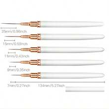 5Pcs Pink Nail Art Brushes Superfine Brush French Manicure Stripe Nail Art Painting Brush Set, UV Gel Nail Liner Brushes Kit And Drawing Liner Brush For Nail Salons,Back To School,School Supplies