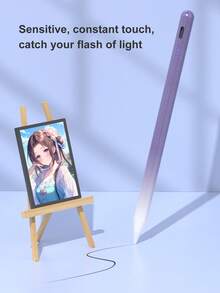 90mAh 容量触控笔，具备防误触和倾斜感应功能，兼容 iPad 10（10.9 英寸，2022 年款）、iPad Air 4/5/6/M4、iPad A16（11 英寸，2025 年款）、iPad Air 11/13 英寸（M3/M2）、iPad Pro 11/12.9 英寸 - 紫色渐变 - 淡紫色 - 查看 3