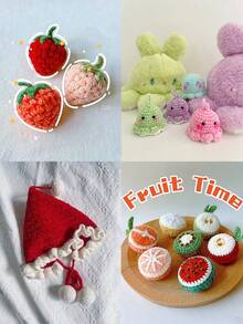 3 peças de 300g (100g*3) Fio de veludo chenille, fio de crochê macio e quente para suéteres de crochê, chapéus, bolsas, bonecas e artesanato faça você mesmo, fio de lã grosso, suprimentos artesanais, projetos de crochê, decoração de Natal - 3 peças - Ver 9
