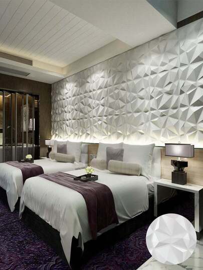 30cmx30cm PVC Three-Dimensional Panels, Non-Adhesive Decorative Wall Panels, 3D Background Wall Relief Decoration, Wallpaper, High-Strength Adhesive Wall Tape (Random Style) Wall Paper Wall Stickers Wall Decor Room Decor Wallpaper Stickers Wall Bedroom Decor Kitchen Decor Home Decor