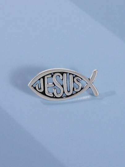 1 pieza Broches, Insignias de metal de JESÚS Santo Cristo Alfileres de solapa para ropa, joyería vintage de ojal para hombres