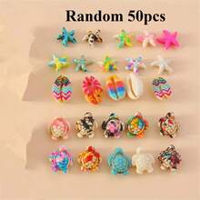 10/20/30/50/100pcs Assorted 3D Turquoise Sea Turtle Beads, Vibrant Natural Stone Jewelry Supplies, Suitable For DIY Bracelets, Necklaces, Earrings - Ocean Style Craft Series, Sea Turtle Jewelry - Multicolor - View 18